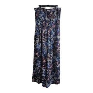 O'Neill Blue and Purple Floral Jumpsuit
